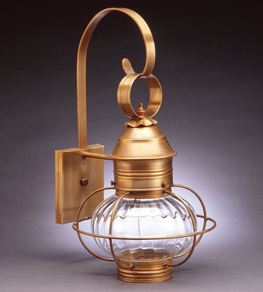 ED9541 Degray 19.5 Inch Copper Lantern with Water Glass Panels